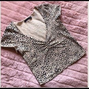 Brandy Melville rare Gina leopard top!